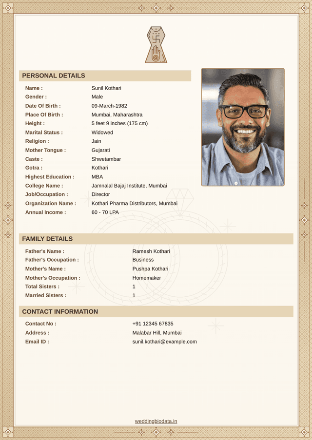 വിവാഹ ബയോഡാറ്റ ഫോർമാറ്റ് 35