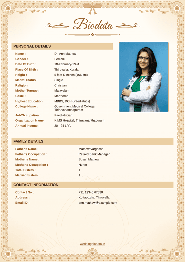 വിവാഹ ബയോഡാറ്റ ഫോർമാറ്റ് 38
