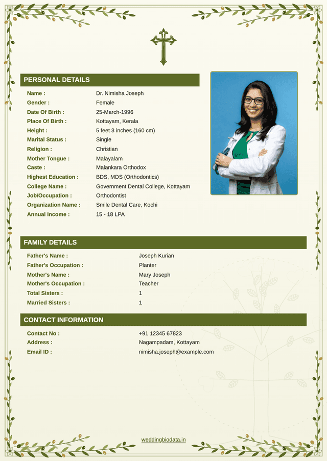 വിവാഹ ബയോഡാറ്റ ഫോർമാറ്റ് 23